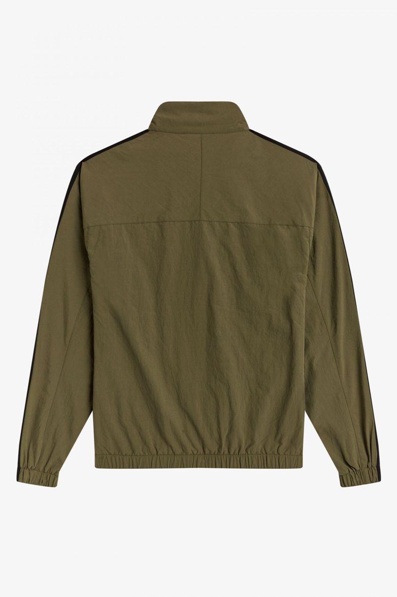 Green Fred Perry Tonal Taped Shell Men's Jackets | PH 1266BEXC